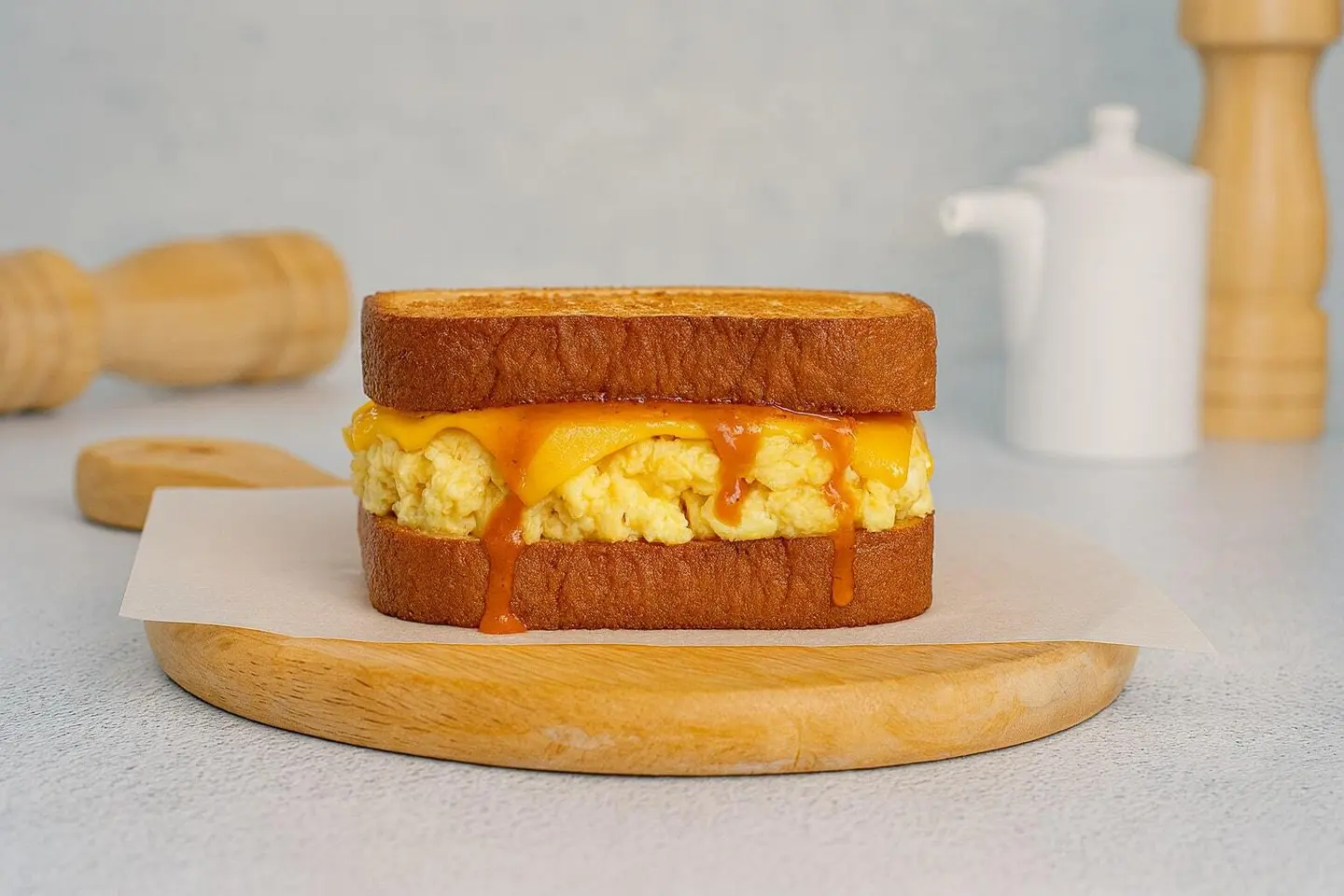 توست بالبيض المخفوق