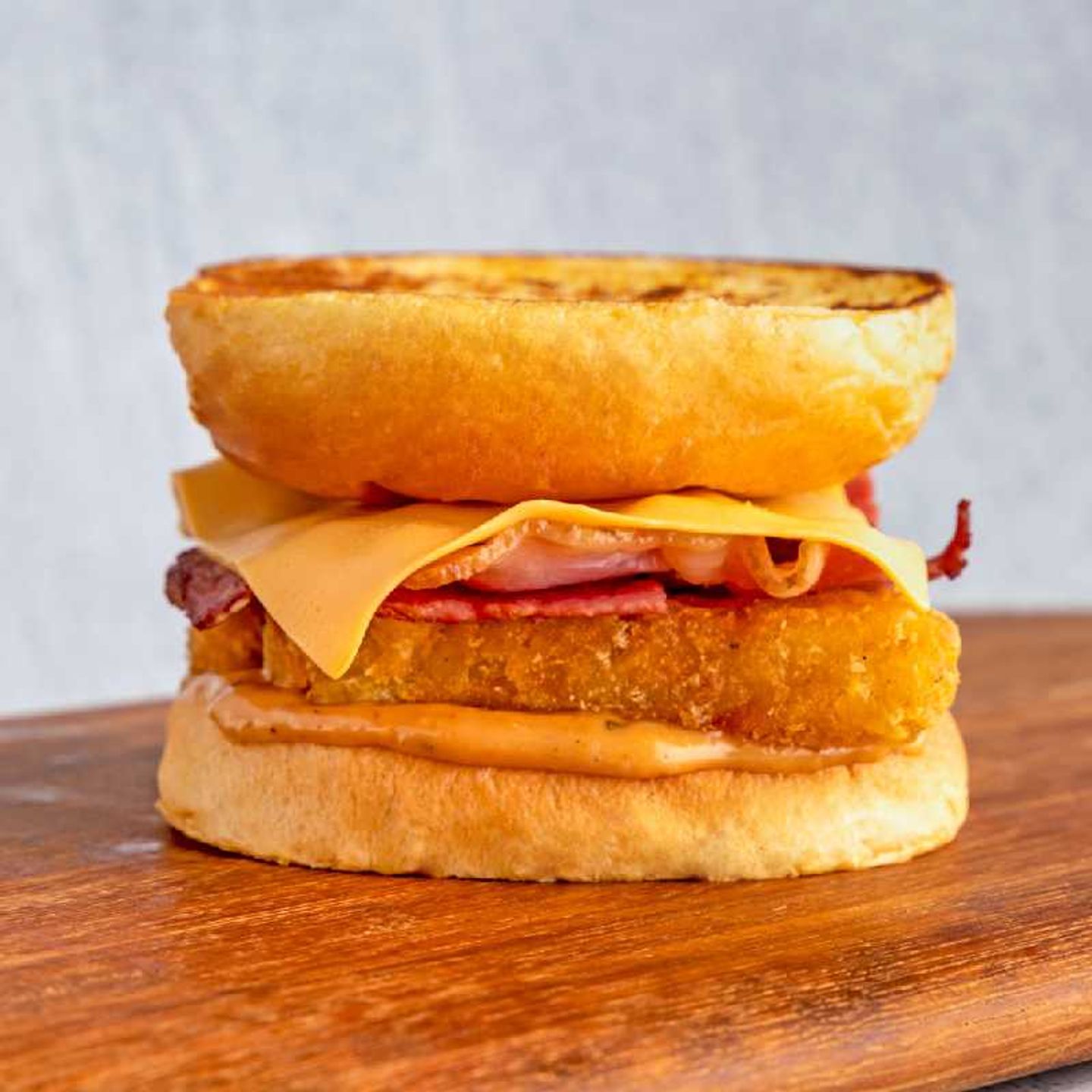 Bacon Hashbrowns Cheese Sandwich