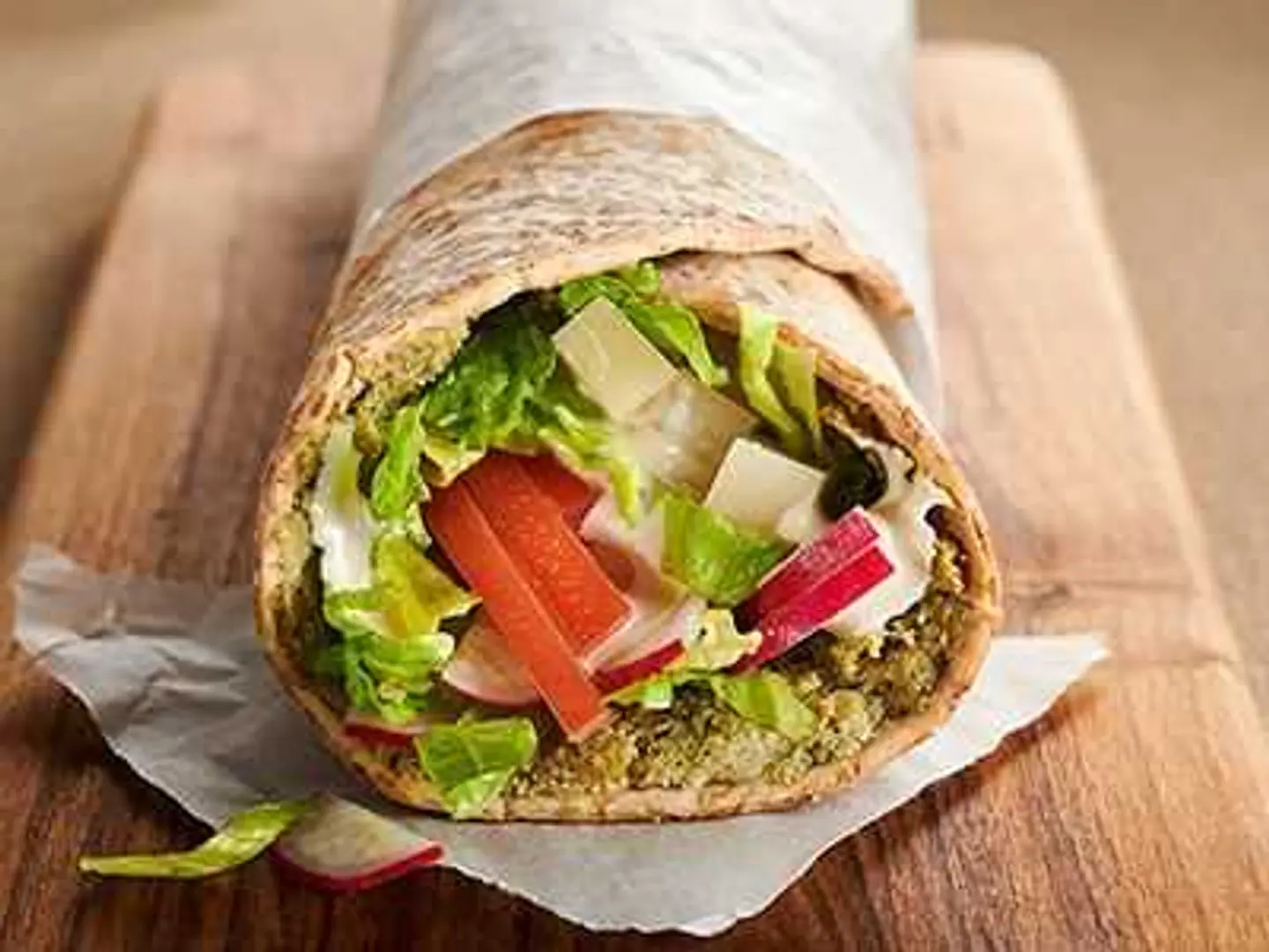Baked Falafel Wrap