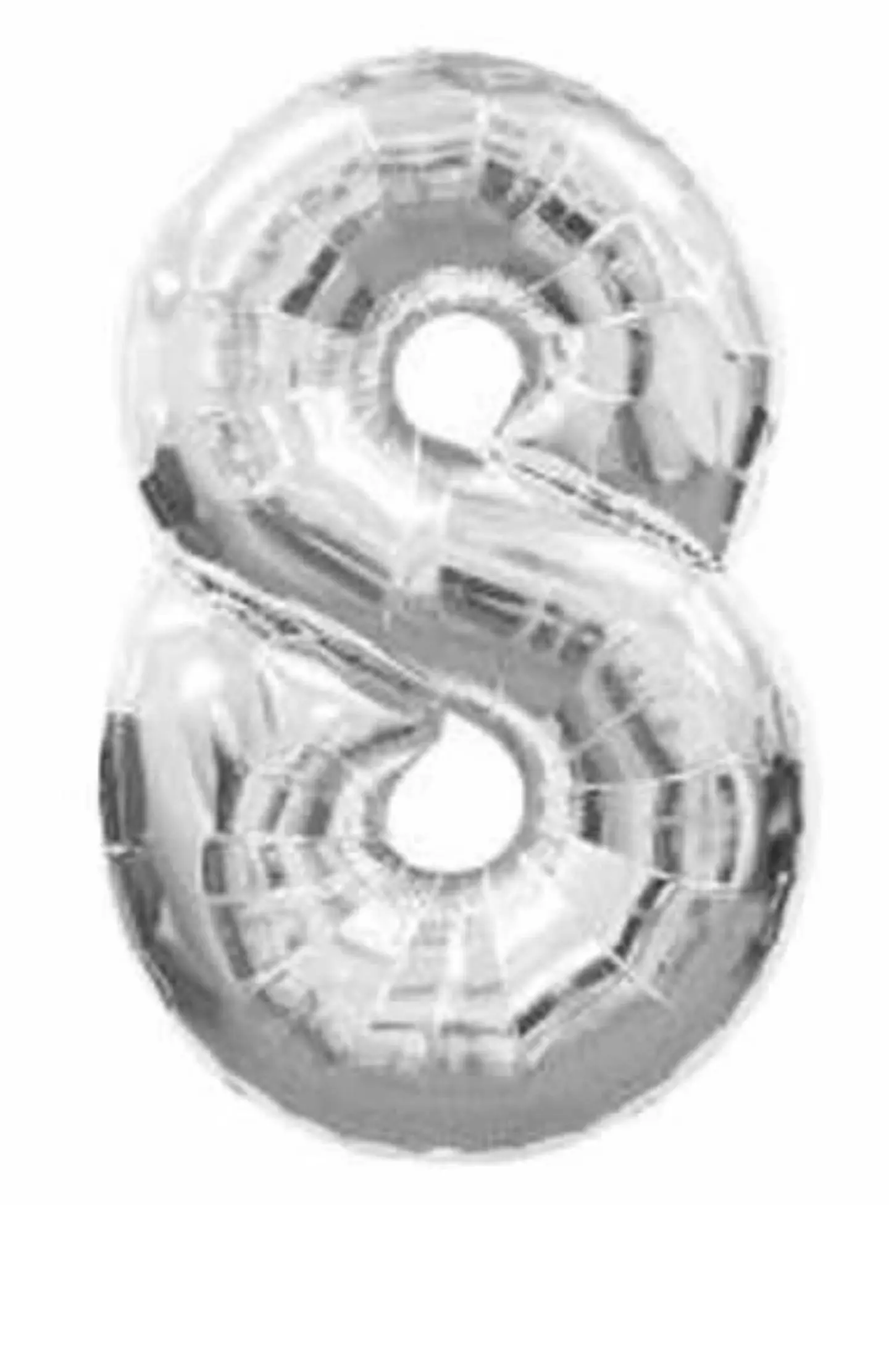 Silver Helium Balloon 8