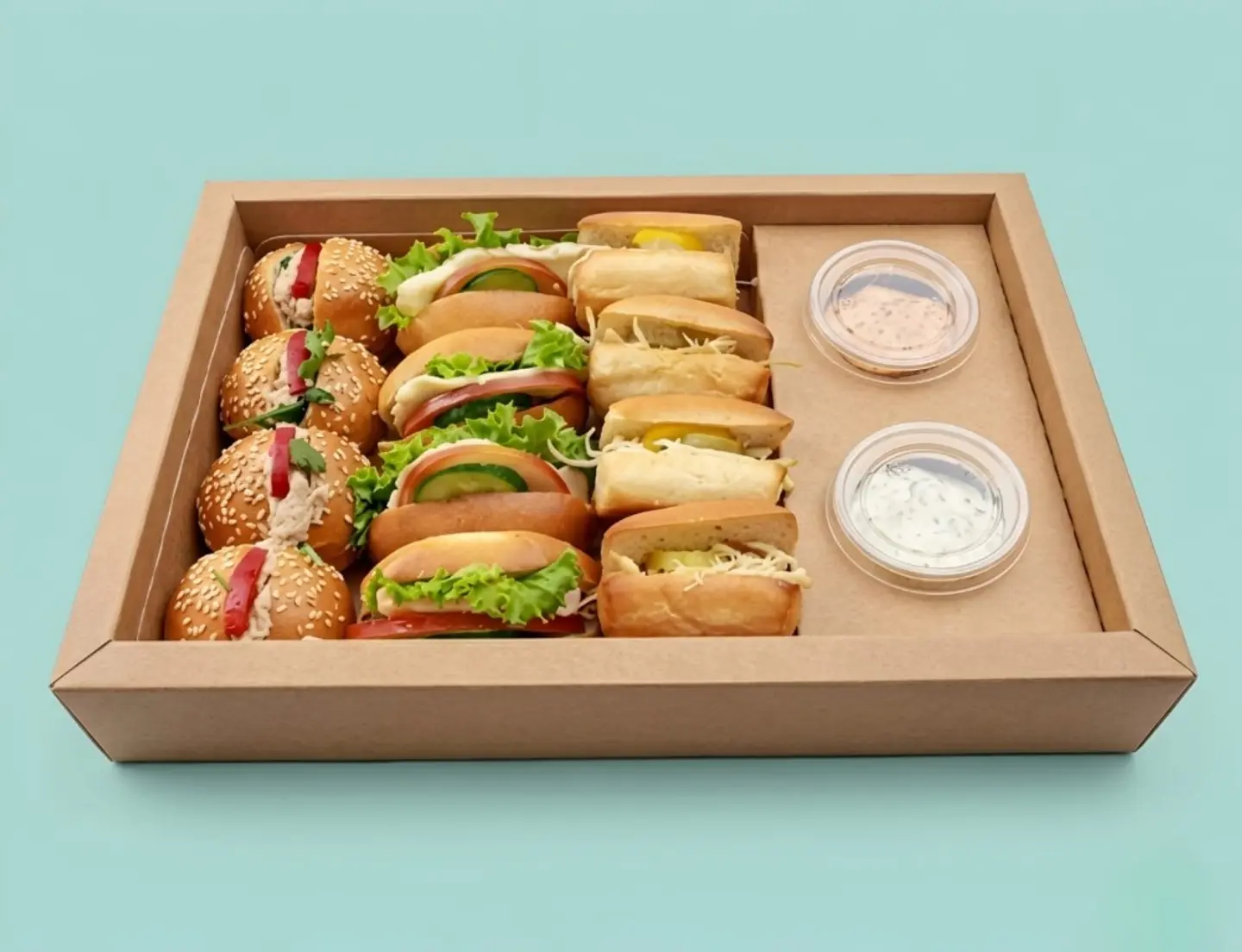 Mini Sandwich Box 12 Pcs