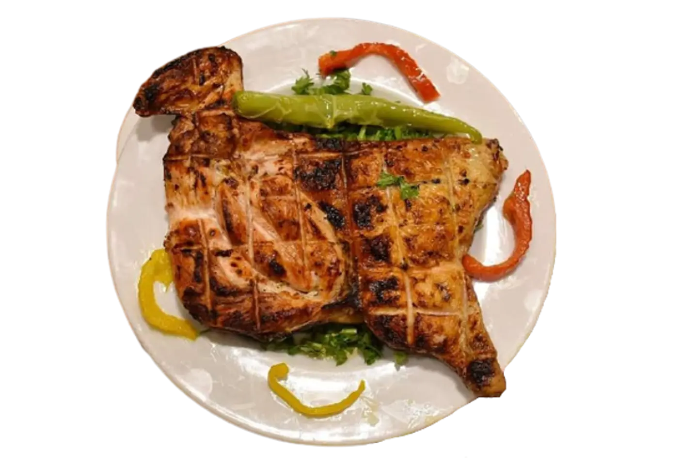 نصف على الفحم