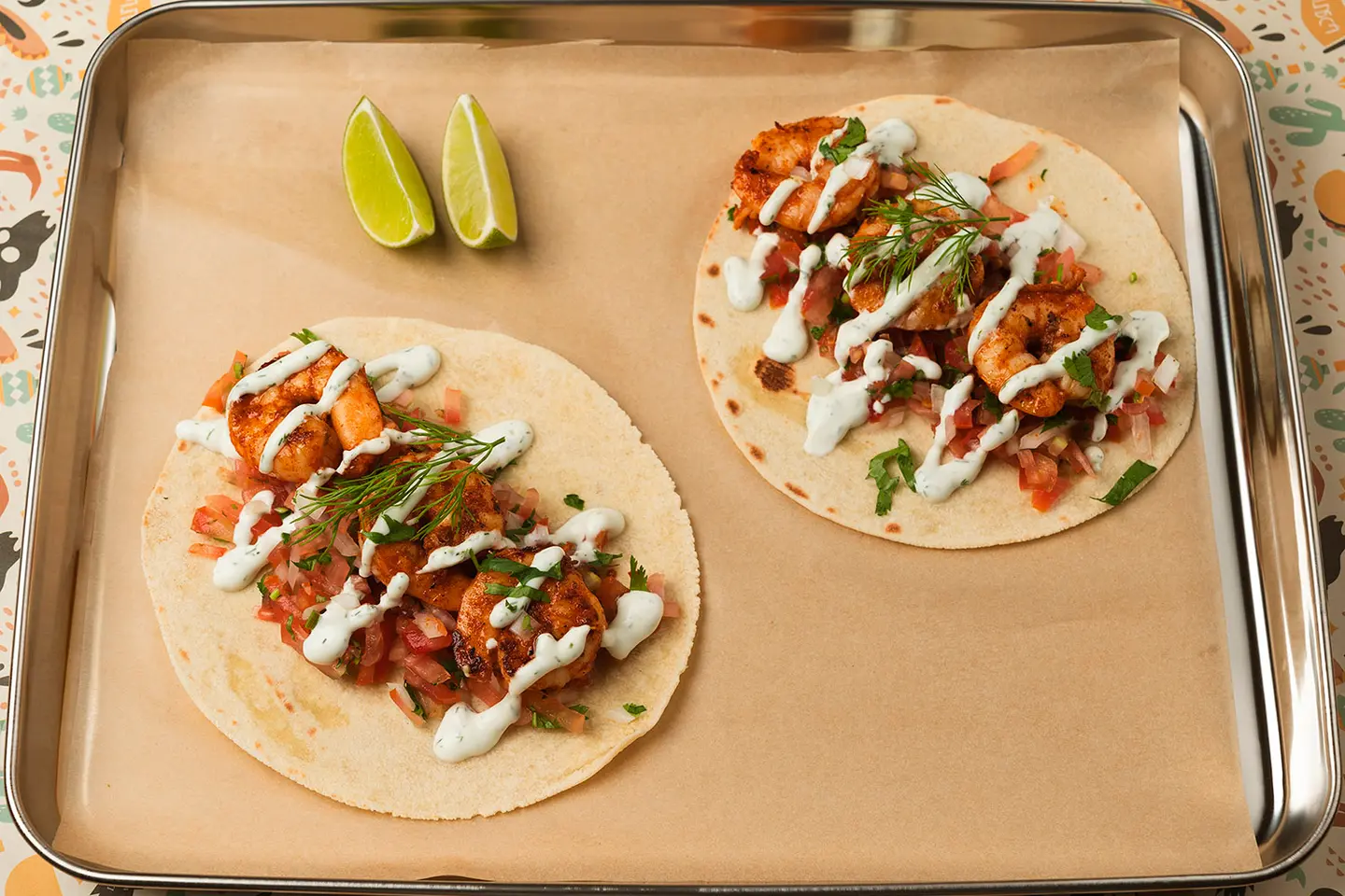 تاكو ربيان مشوي