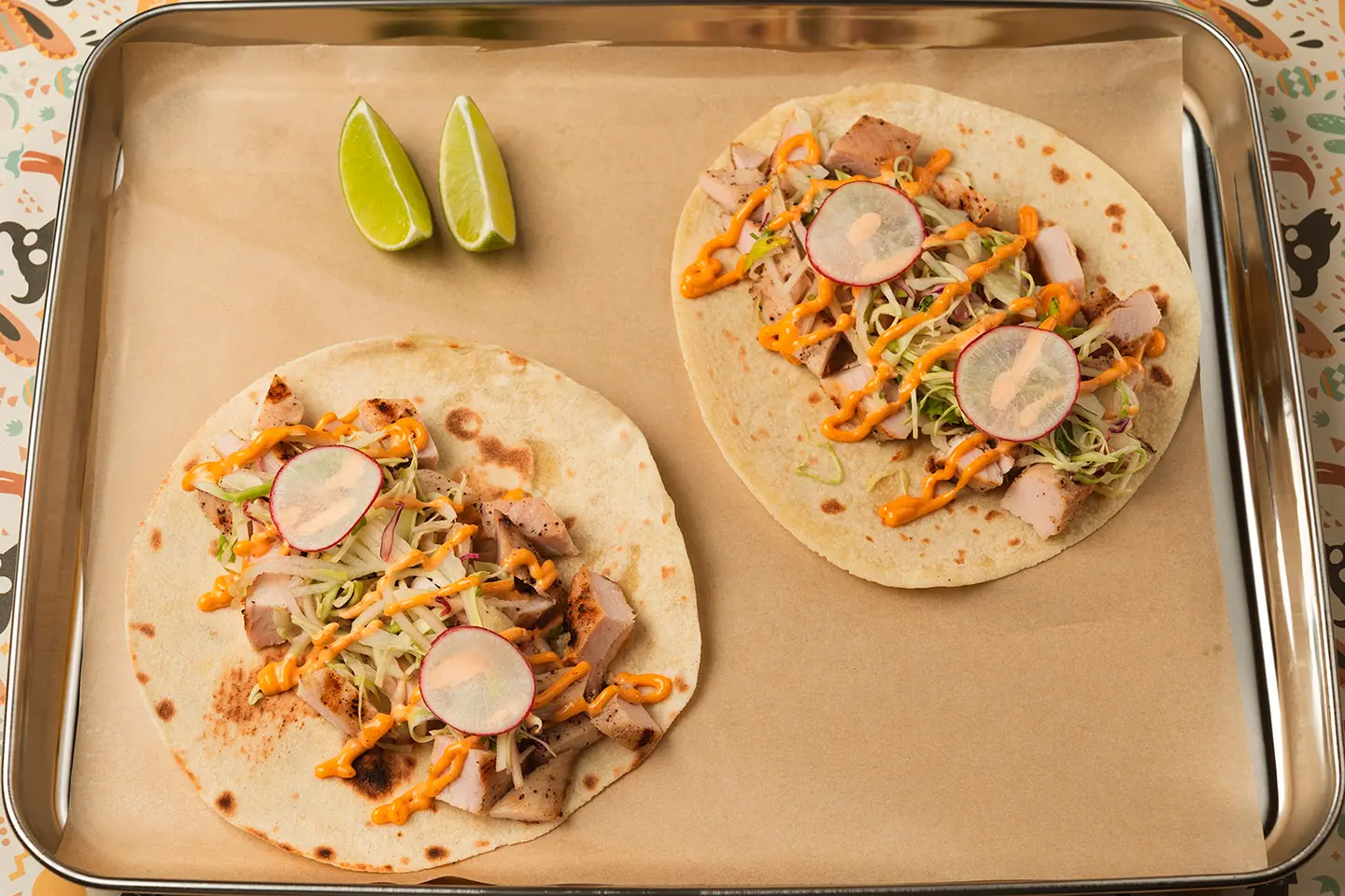 تاكو دجاج مشوي