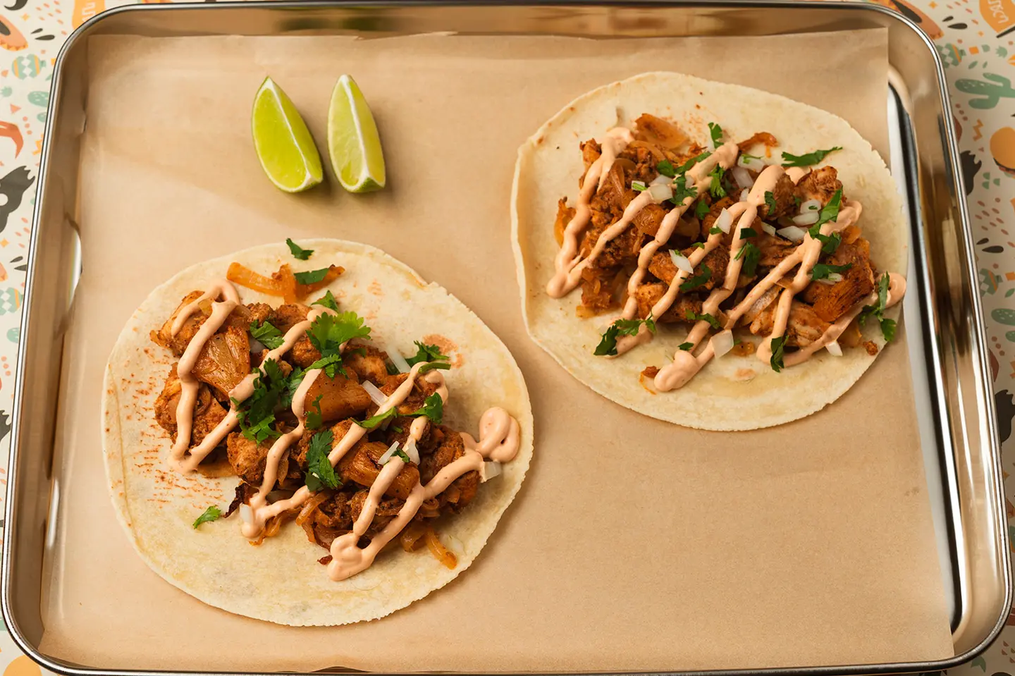 تاكو دجاج الباستور