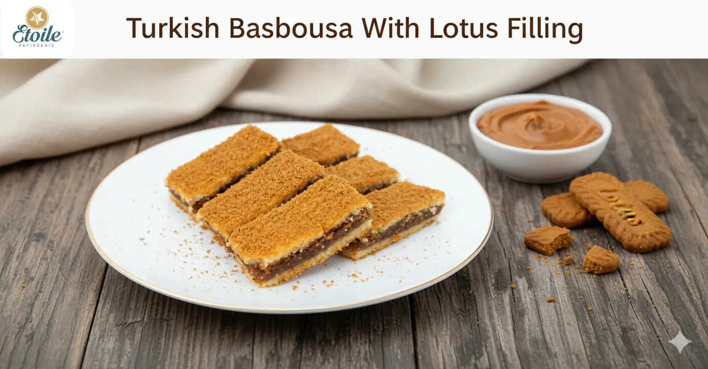 Turkish Basbousa Staffed Lotus 1/4k