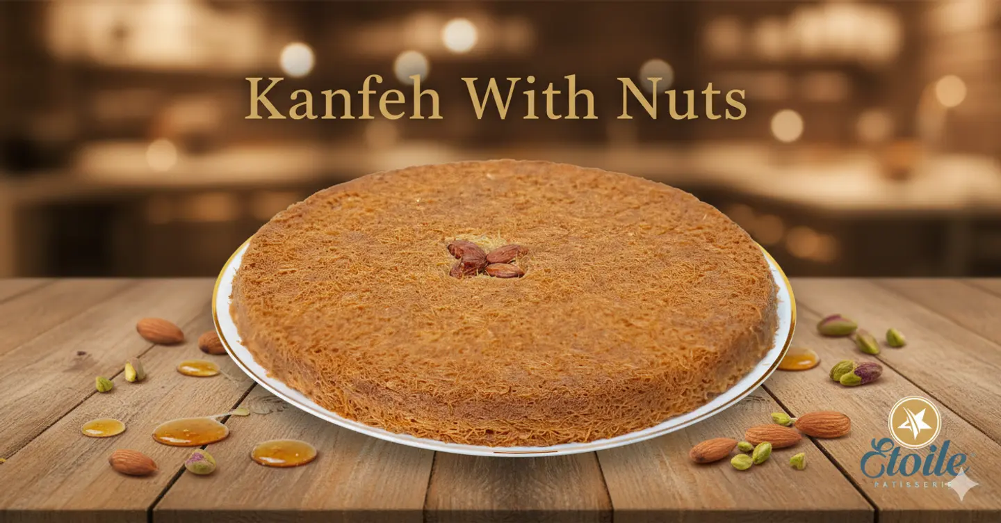 طبق كنافة مكسرات كبير