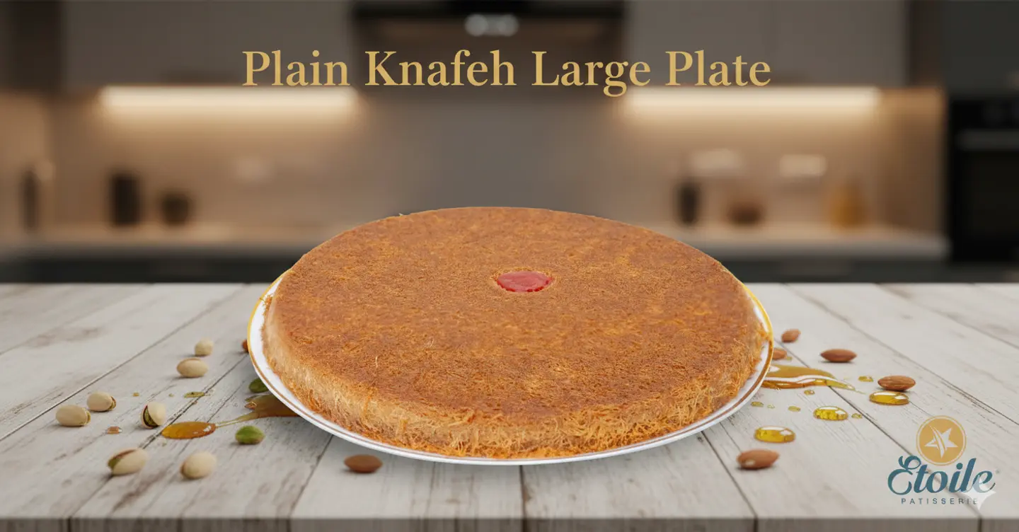 طبق كنافة ساده كبير