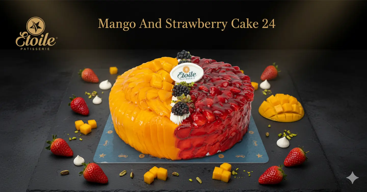 Mango And Strawberry Cake 24