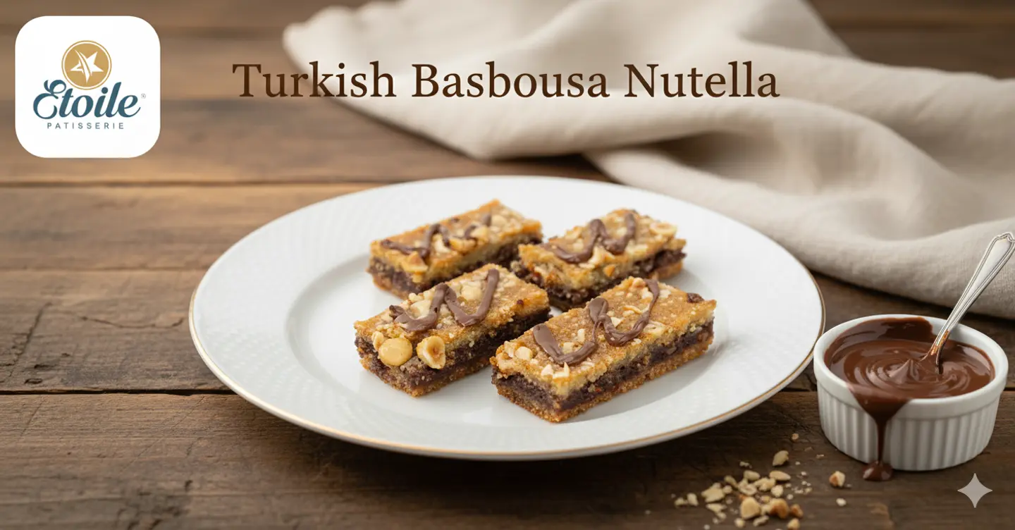 Turkish Basbousa Nutella 1/4k