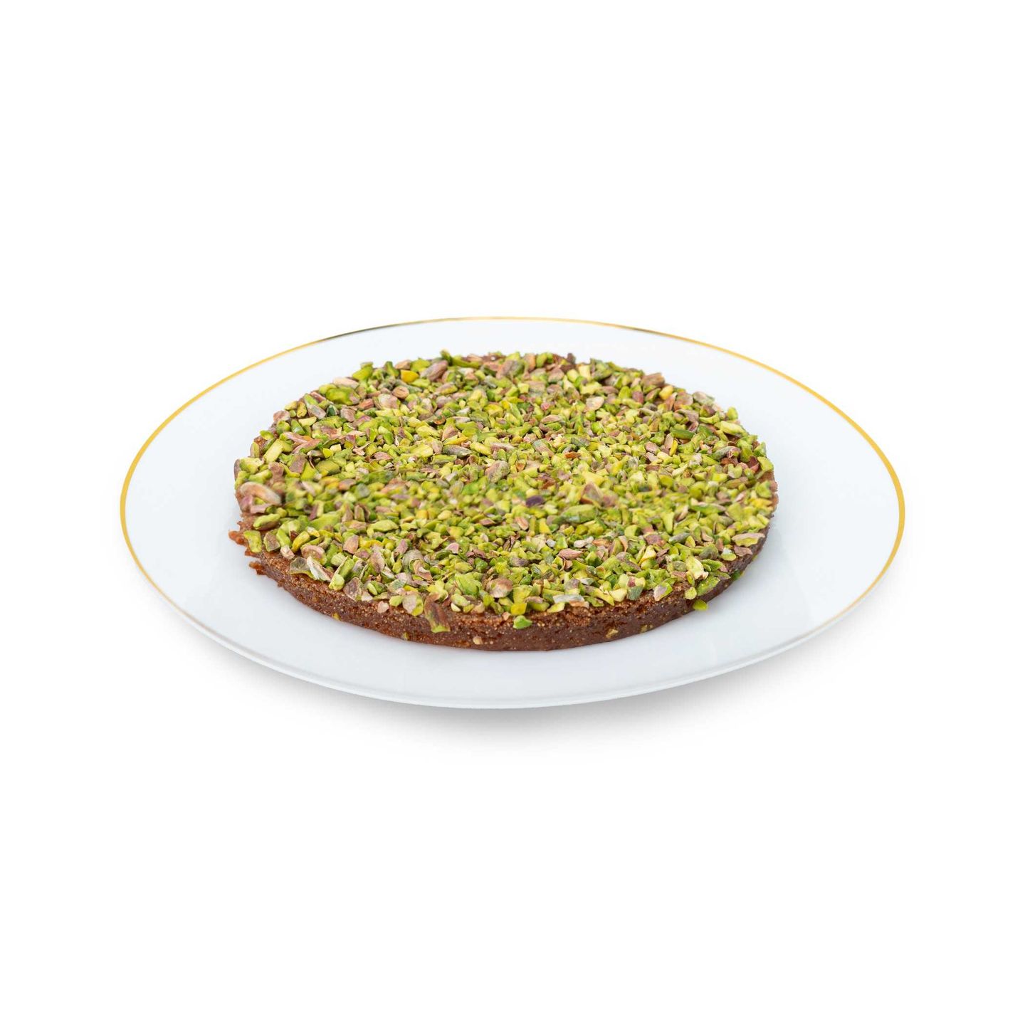 طبق بسبوسه فستق وسط