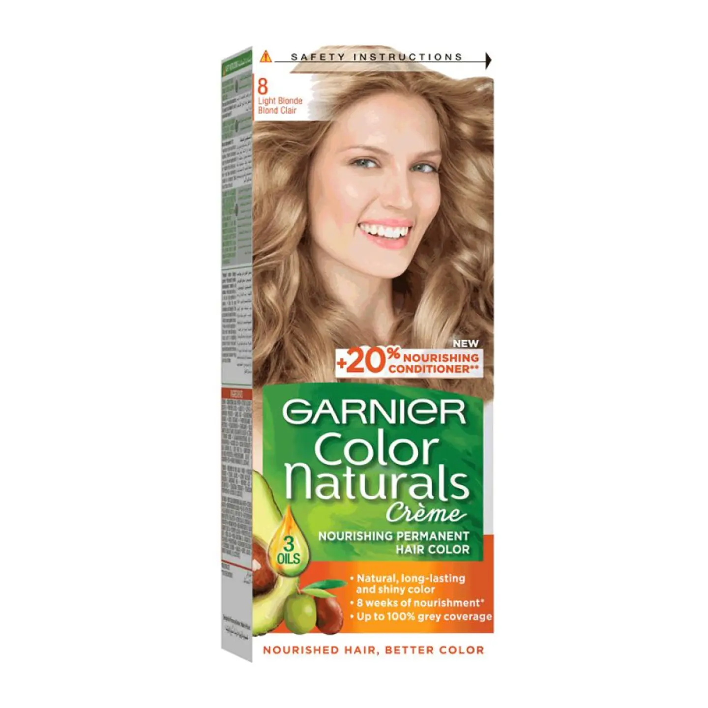 غارنيه صبغه شعر 8 اشقر فاتح