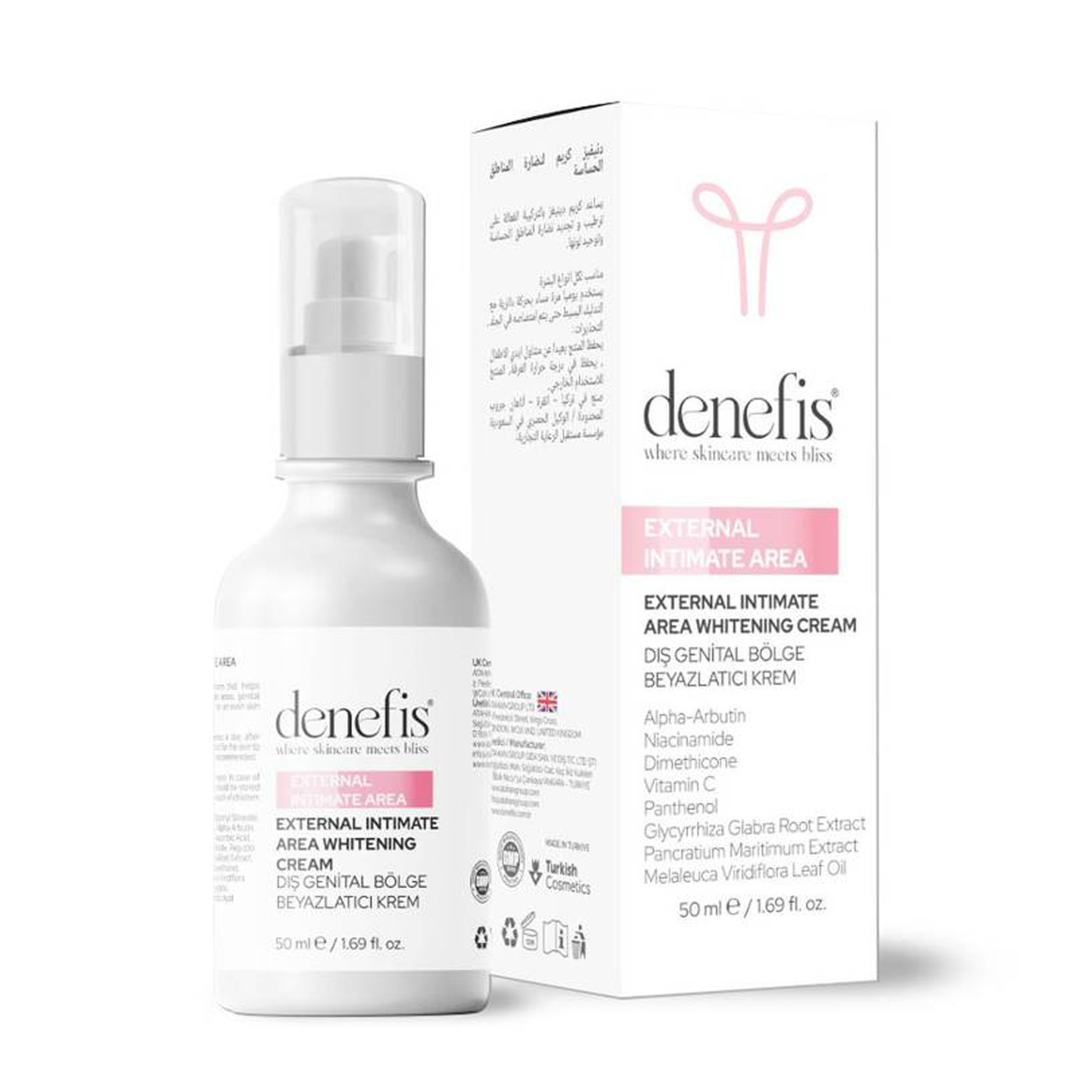 Denives Cream To Whiten And Freshen Intimate Areas 50 Ml