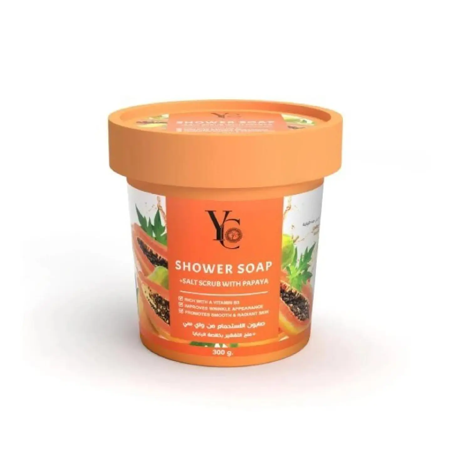 واى سى صابون استحمام مع تقشيربالببايا300جم