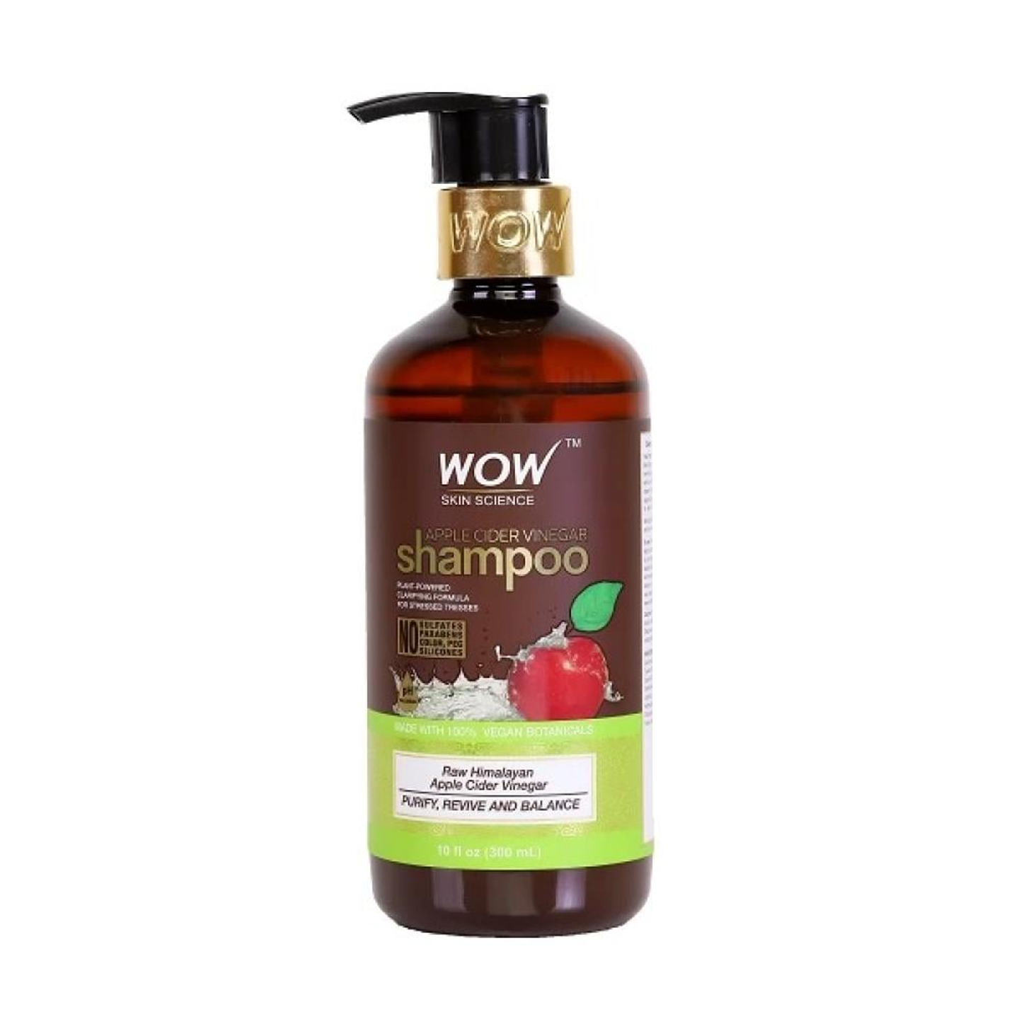 واو سكين شامبو للشعر بخل التفاح300مل