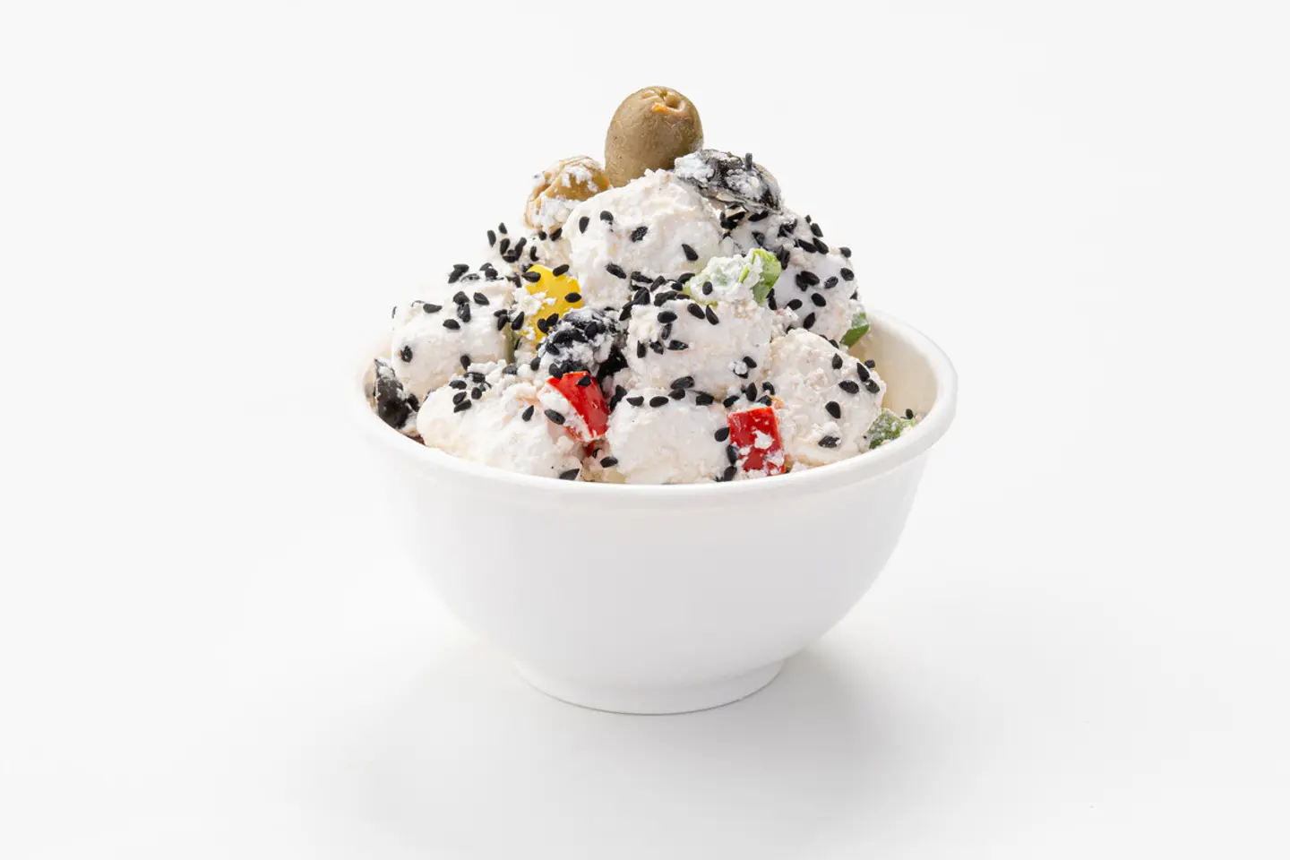 Cold Cheese Salad Vegetables