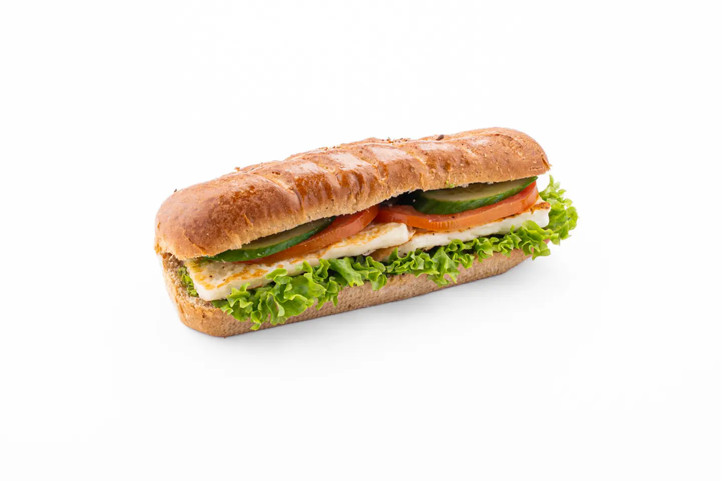 Grilled Halloumi Sandwich Croissant