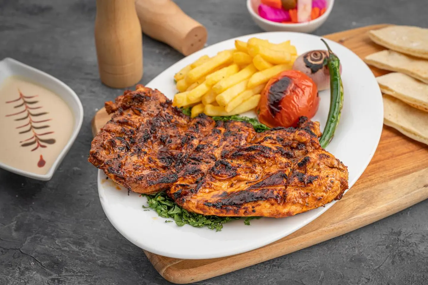 Half A Piece Of Boneless Chicken