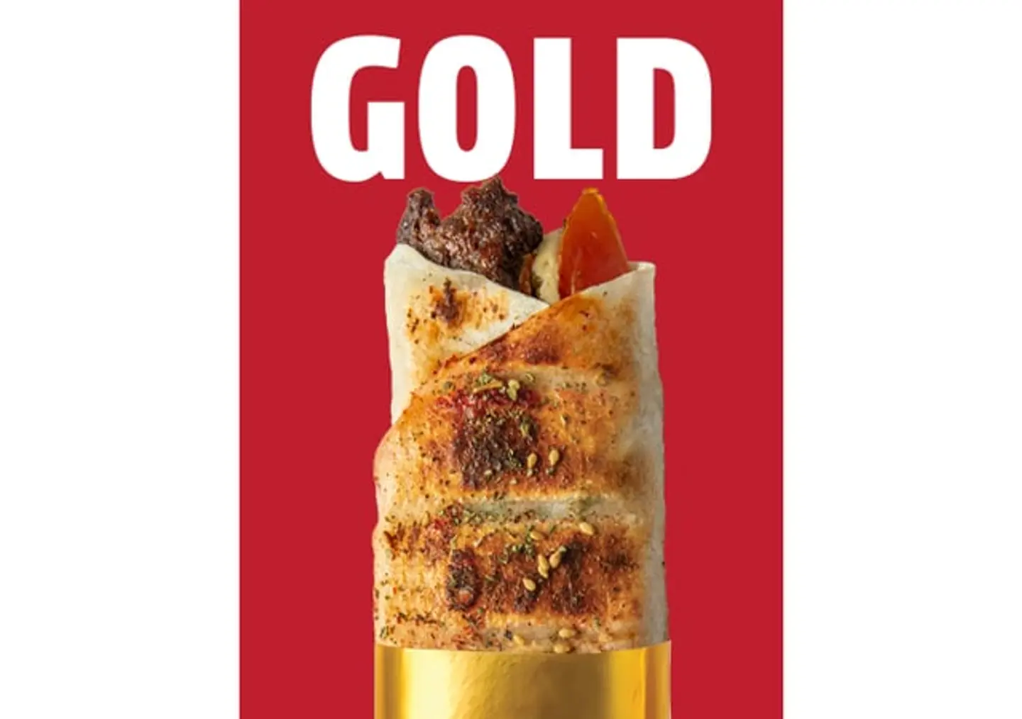 ساندويش كباب لحم ذهبي