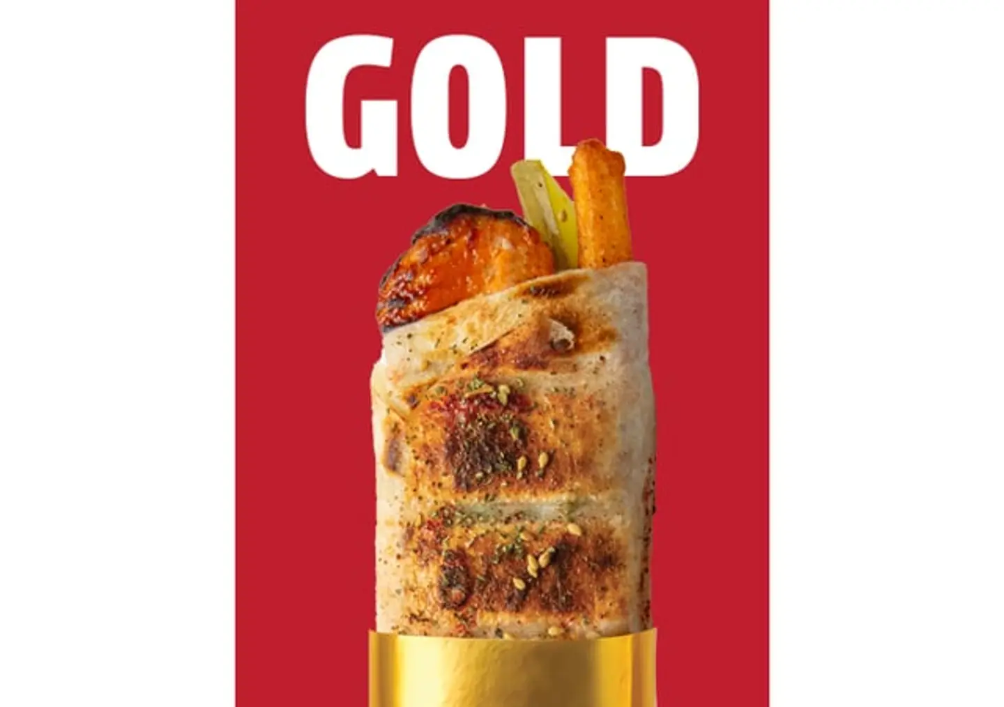 ساندويش طاووق ذهبي