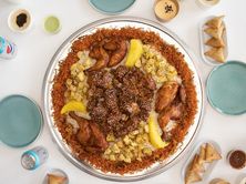 صحن لحيمات و دجاج