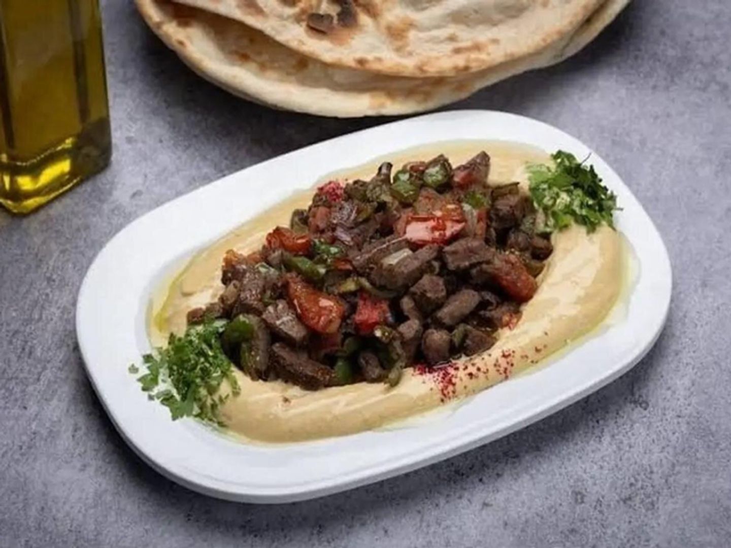 مقلقل لحم بالحمص