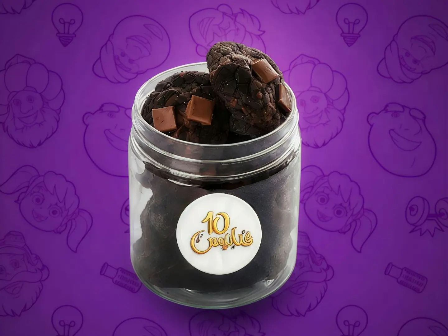 كوكي بايتس دابل شوكولاتة