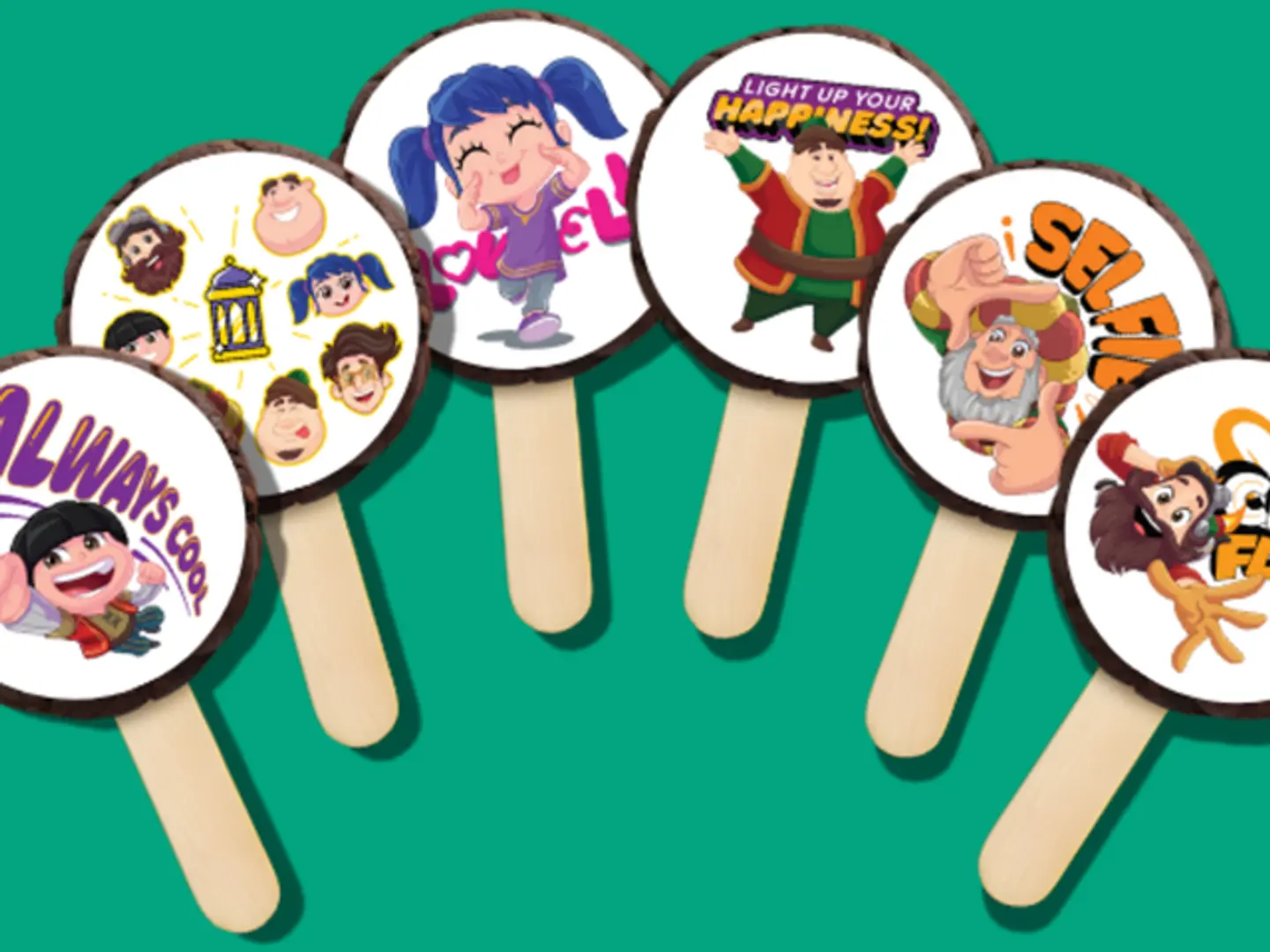 تشكيلة لولي بوب فنانيس (٦قطع)