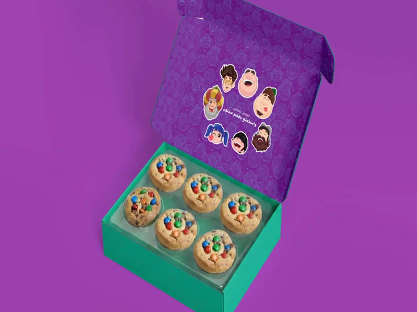 Medium M&M’s Cookies Box (6 Pcs)