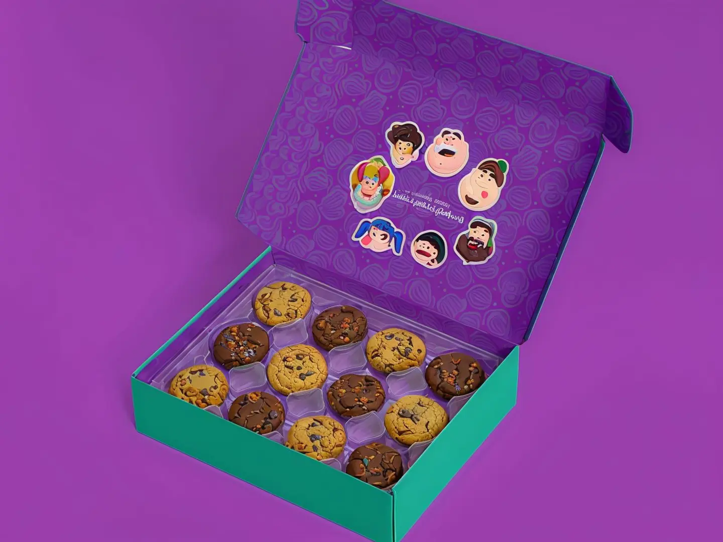 بوكس كوكيز مشكل وسط (١٢ قطعة)