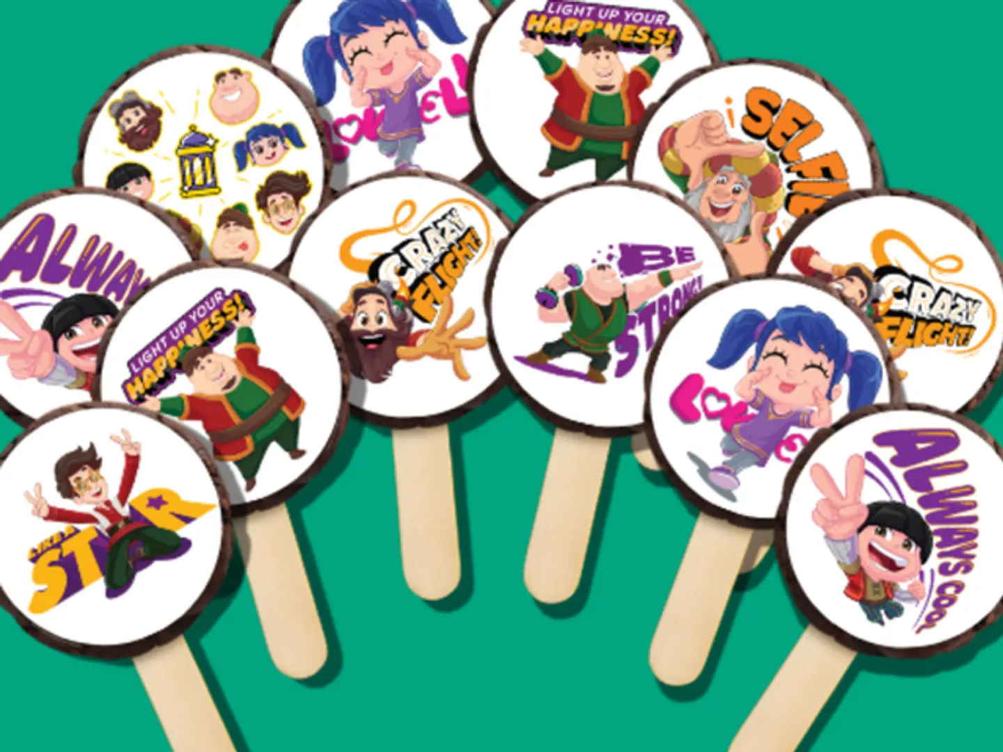 تشكيلة لولي بوب فنانيس (١٢ قطعة)