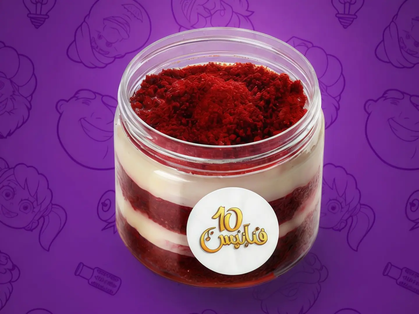 Red Velvet Cake Jar