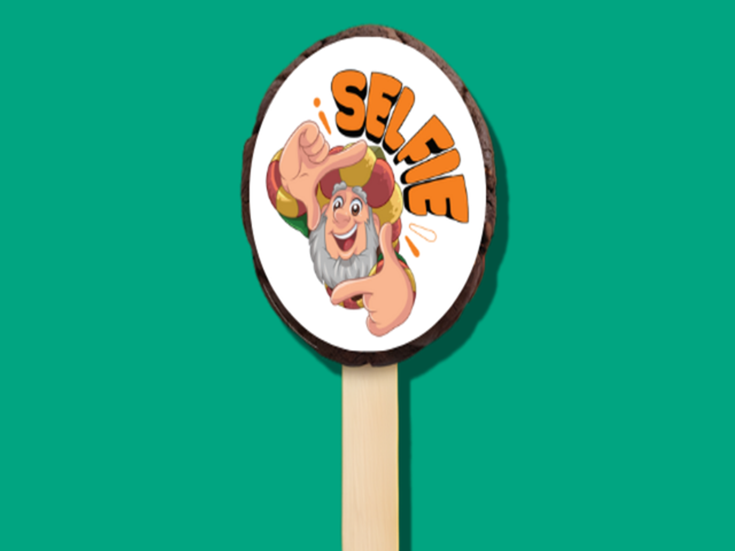 Selfie Lollipop Cookie