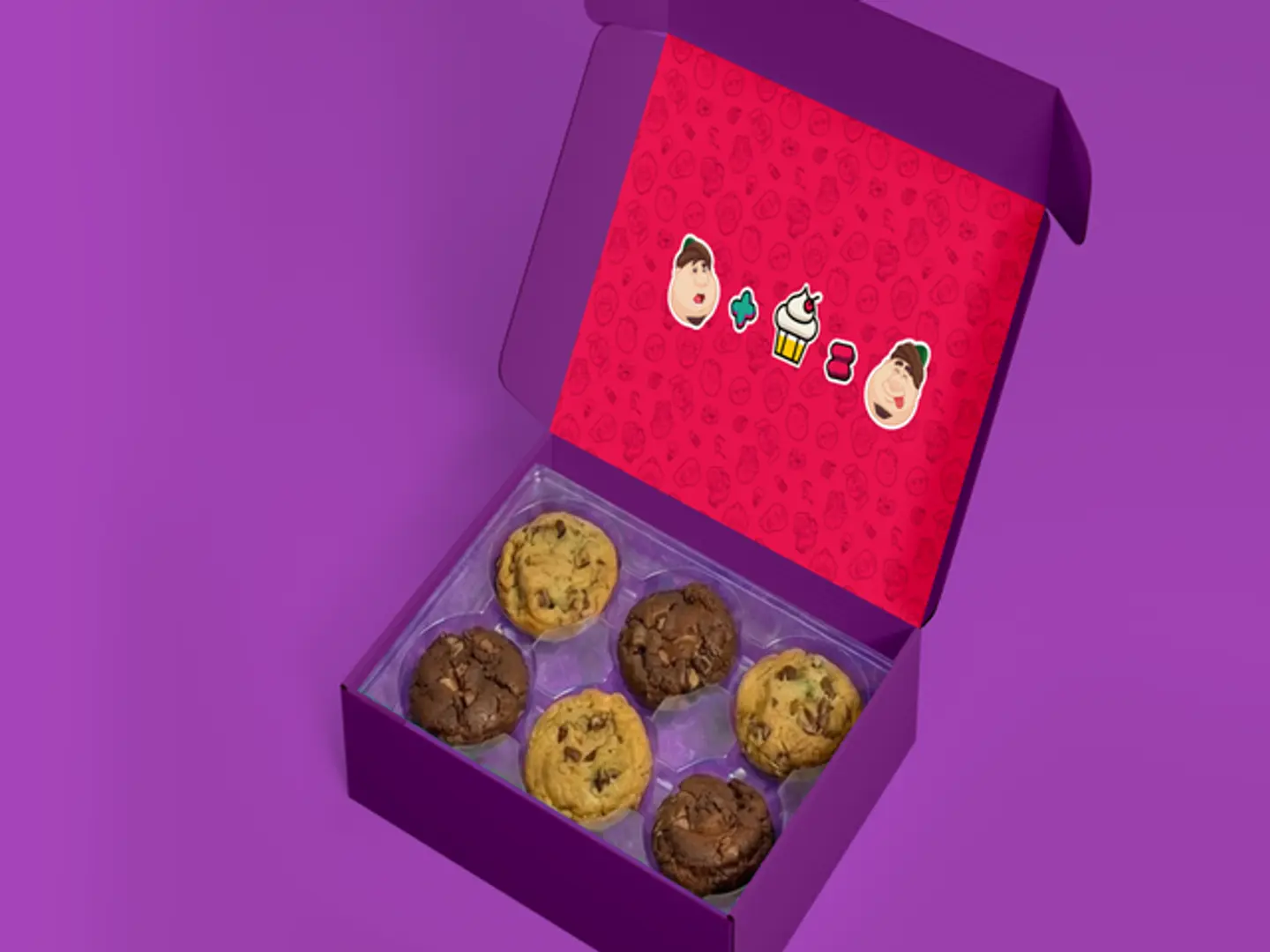 Large Mixed Cookies Box (6 Pcs)