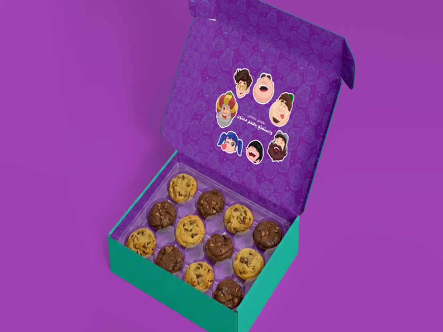 Medium Mixed Cookies Box (12 Pcs)