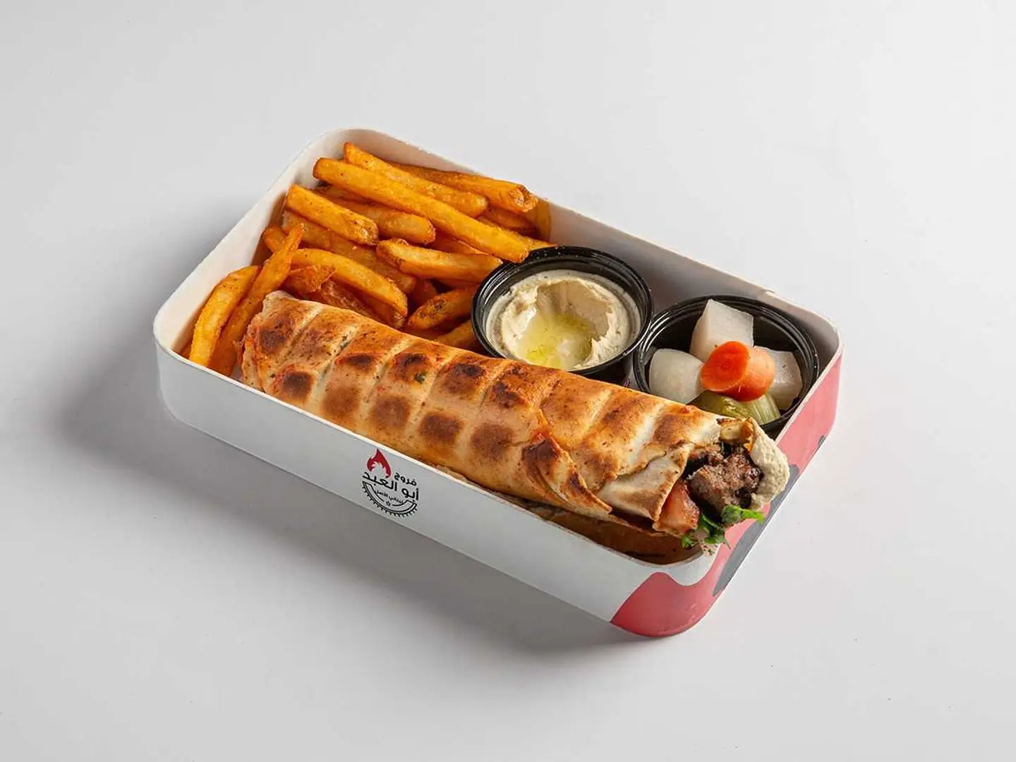 Meat Tikka Lebanese Bread Meal