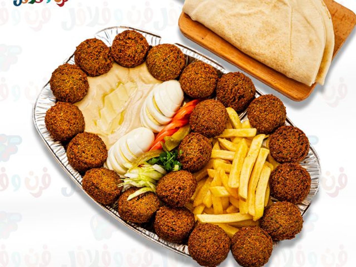 صحن فلافل مشكل