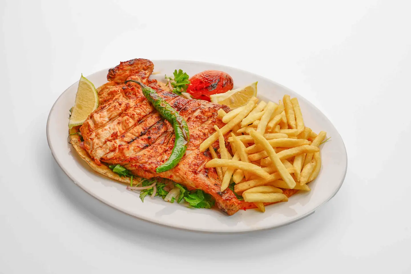 نصف فروج مشوي