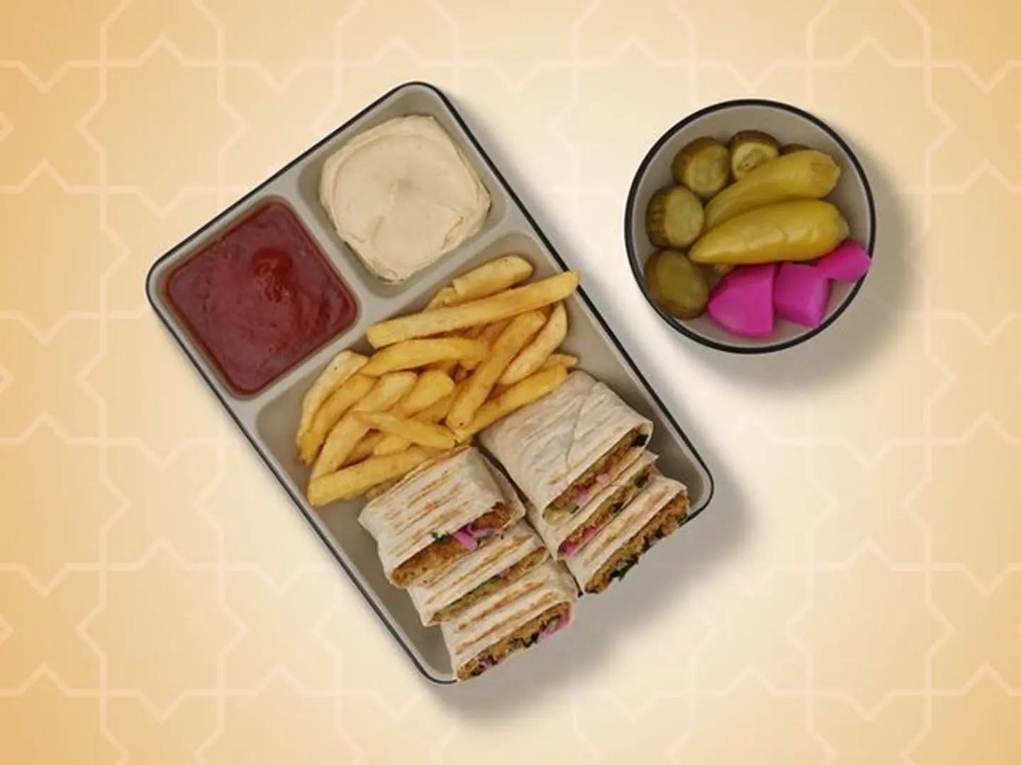 صحن فلافل عربي