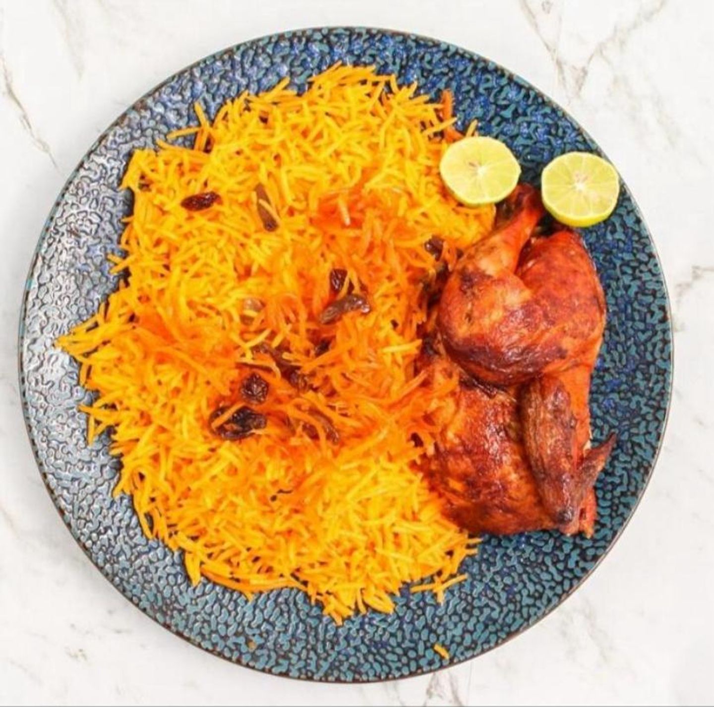 Half Grilled Chicken With Rice