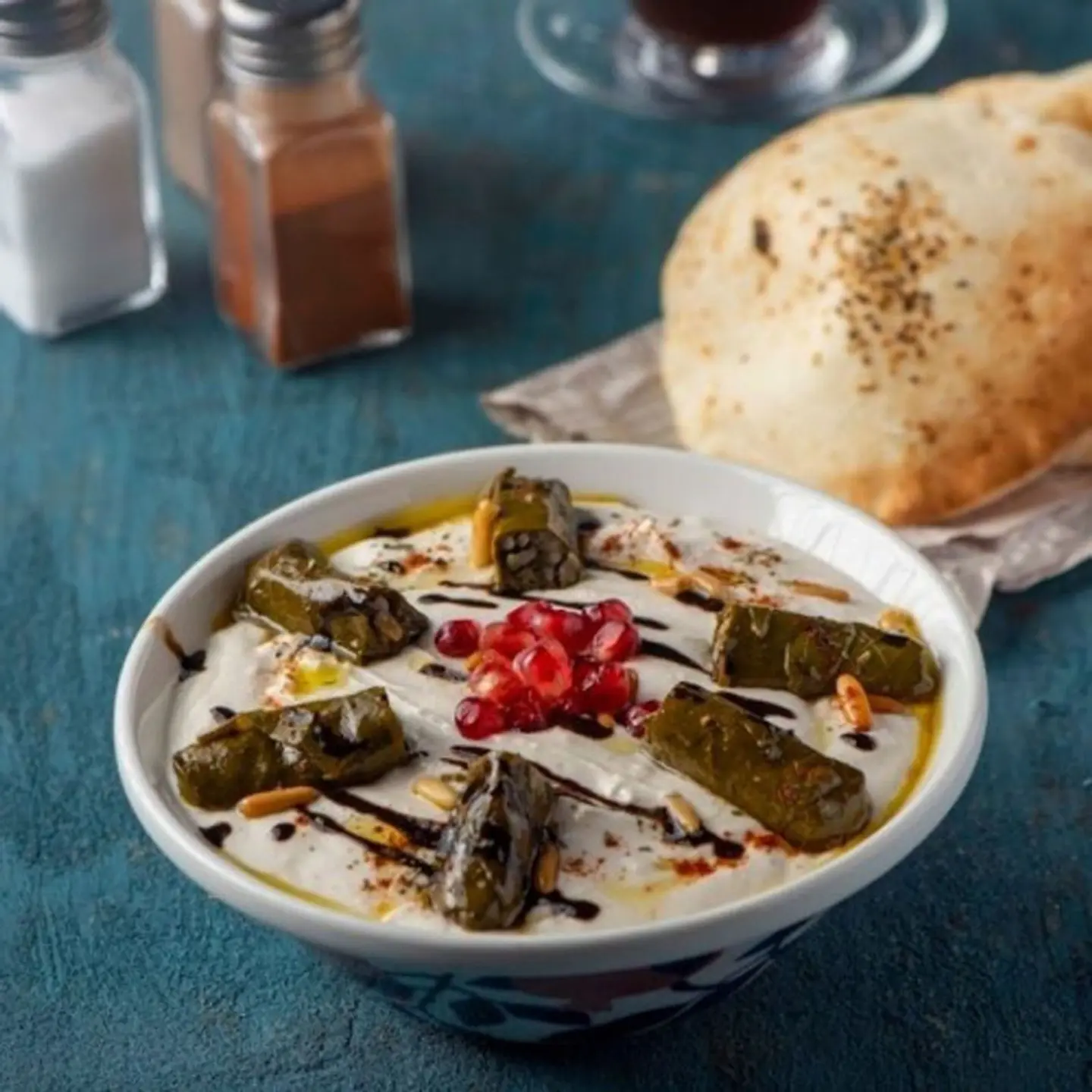 Grape Leaves Fatteh