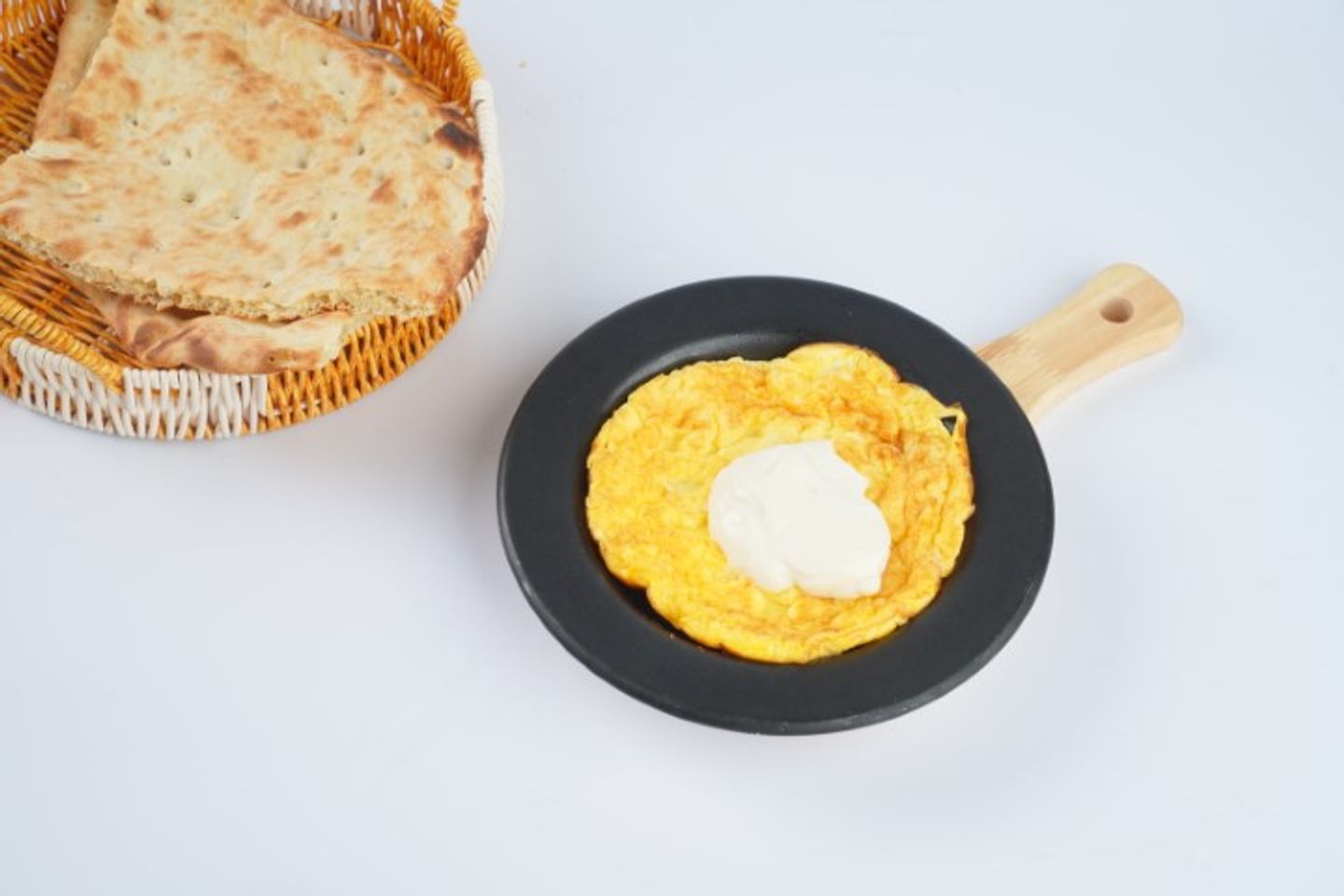 Fried Eggs With Cheese