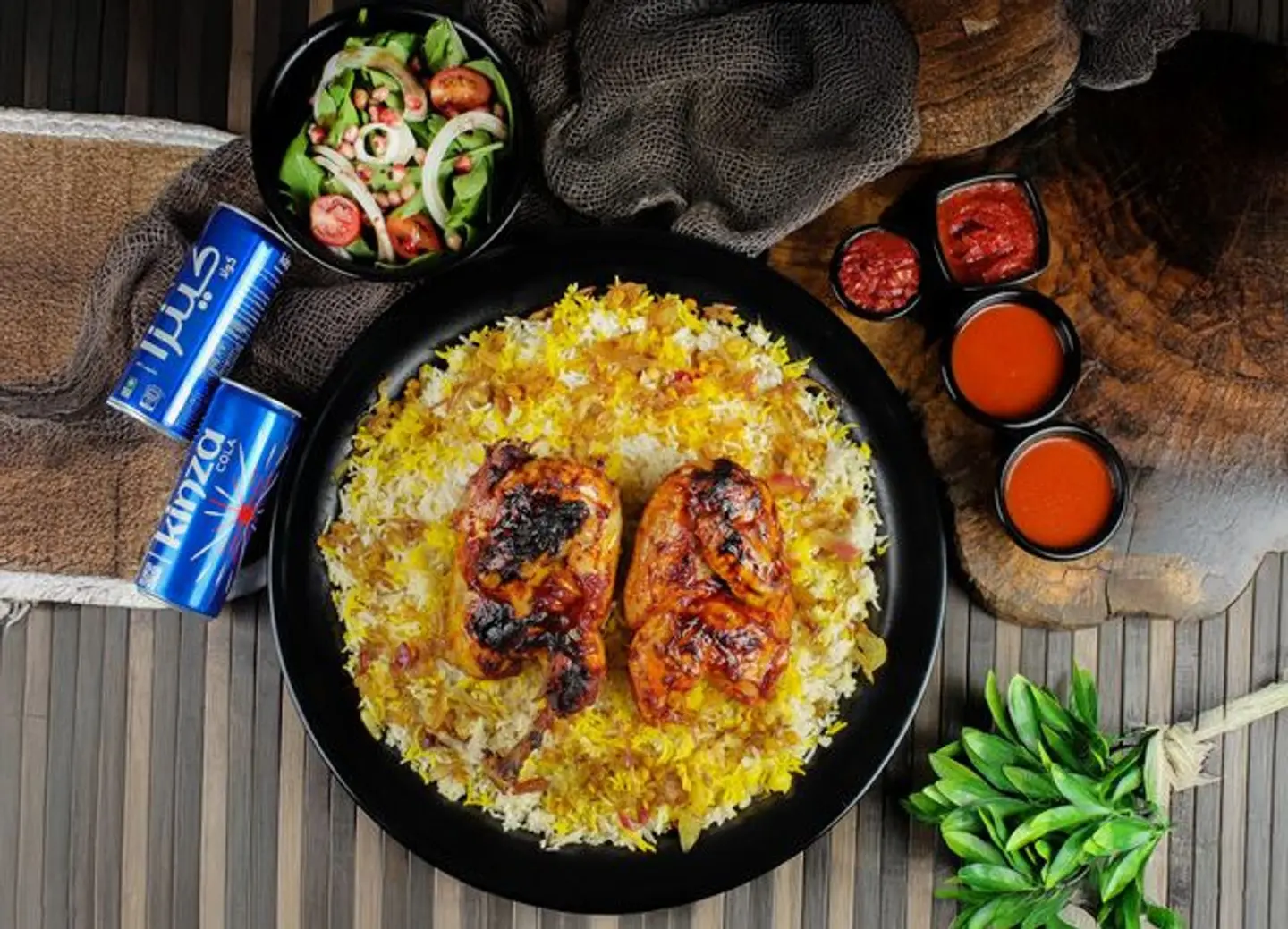 طبق مجبوس دجاج صغير