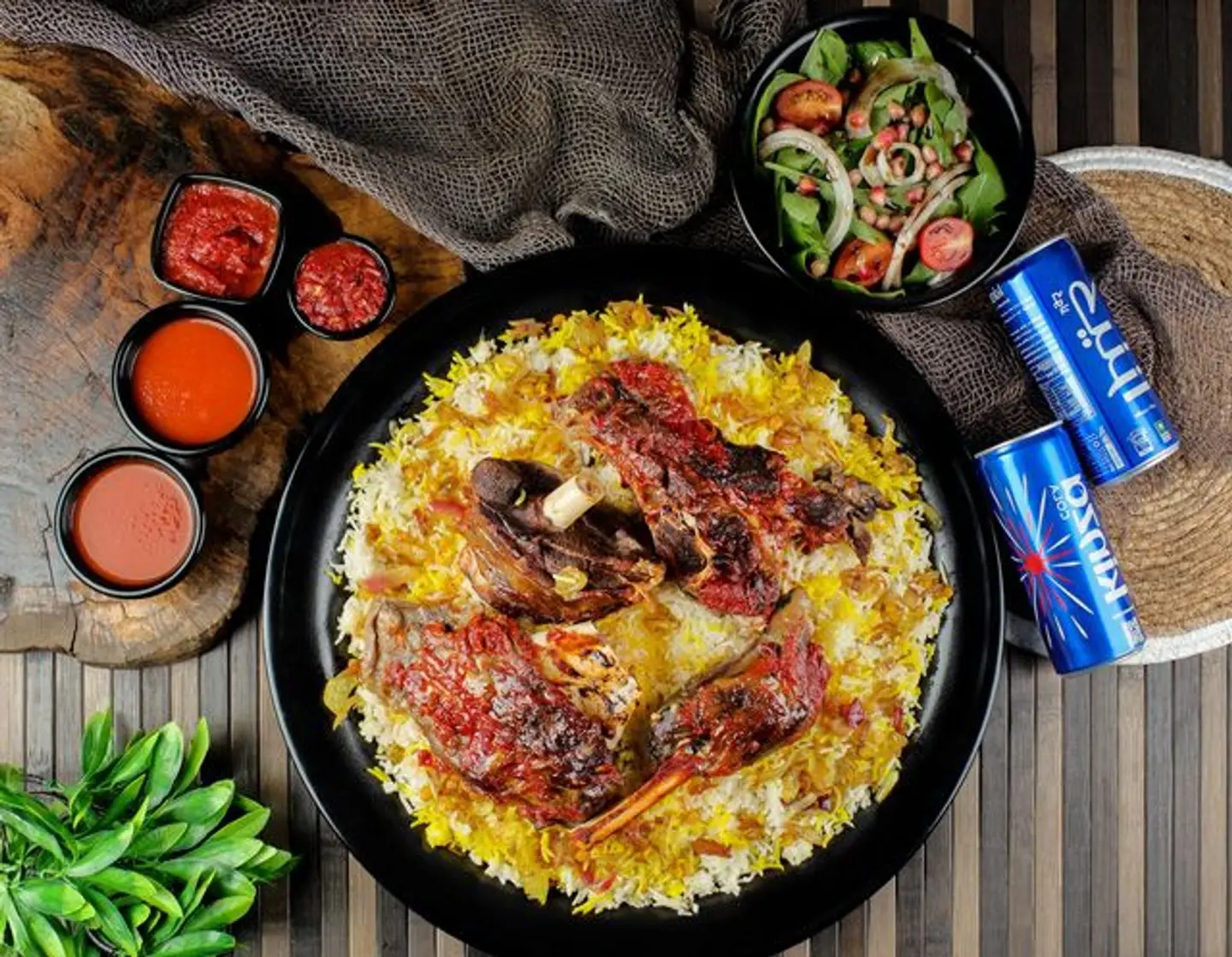 طبق مجبوس لحم صغير