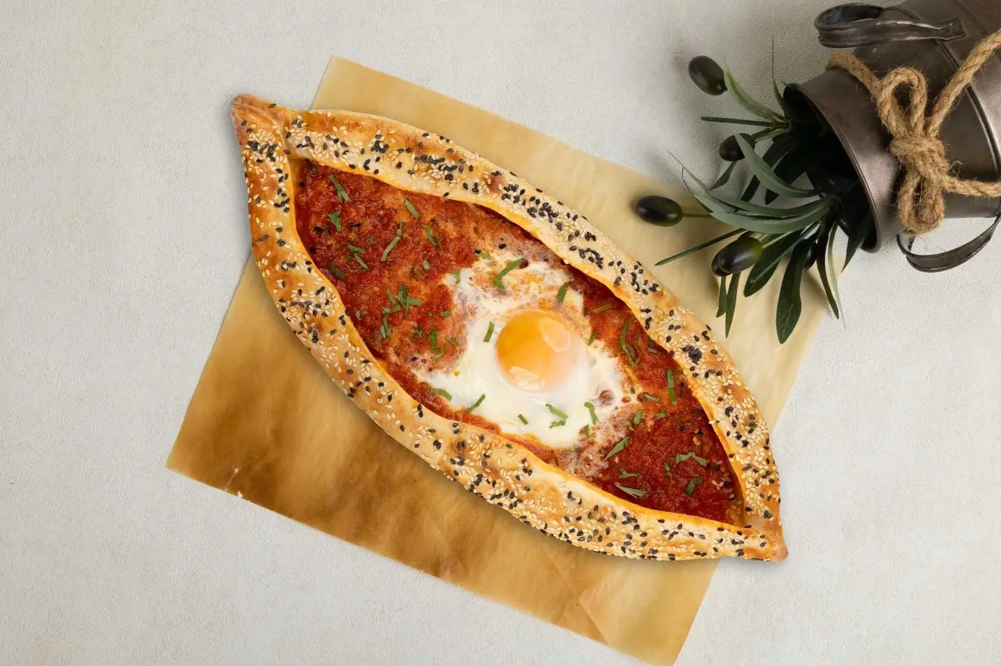 Egg Shakshuka Fatayer
