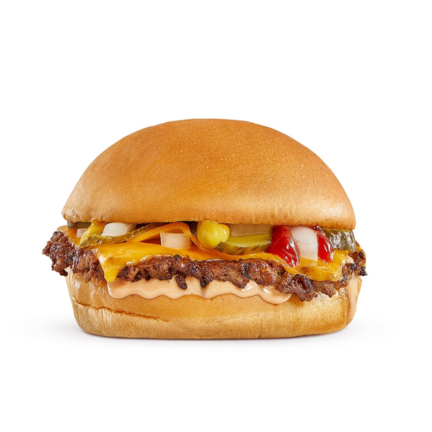 Mix Cheese Meat Burger - Sandwich