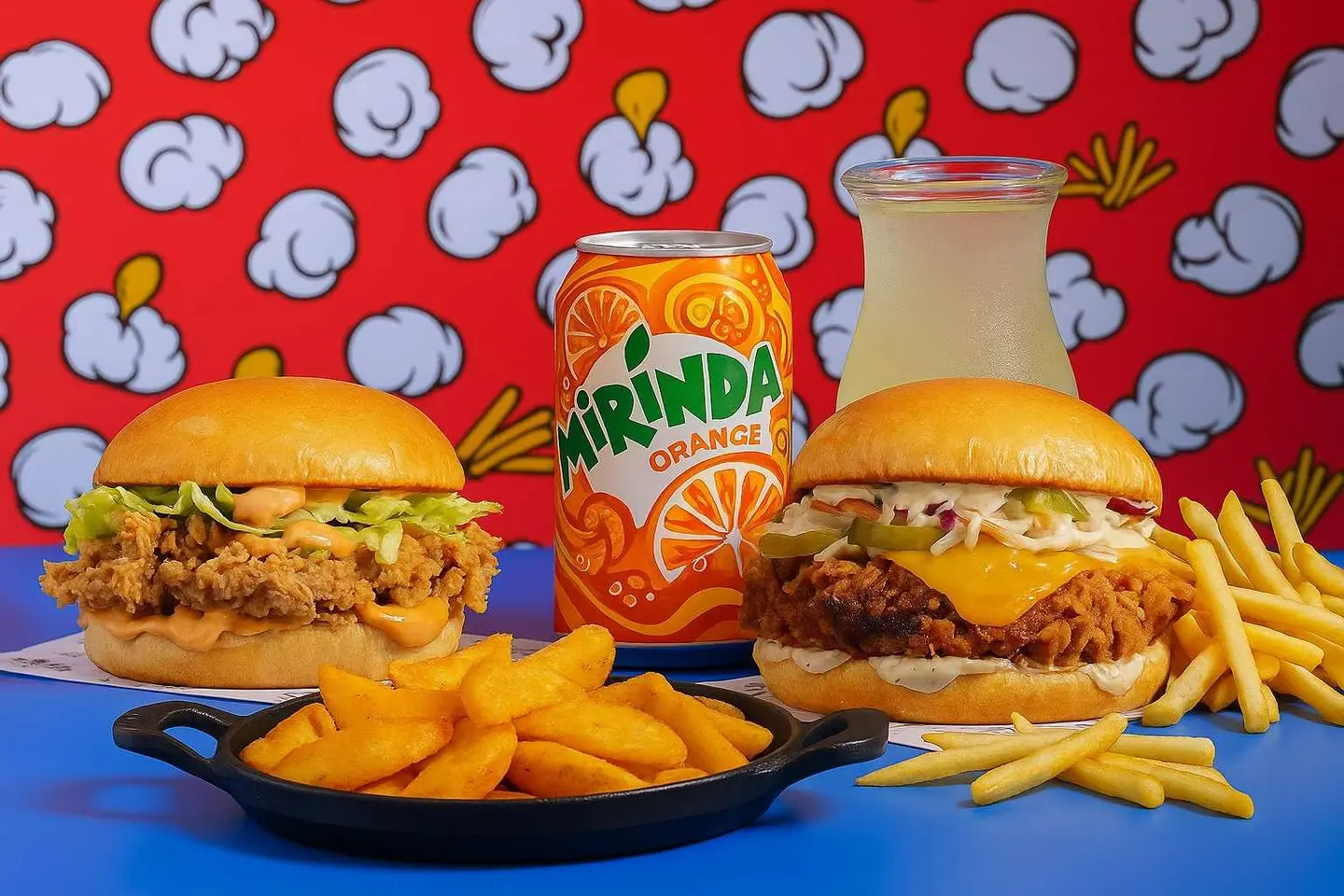 وجبة برغر لشخصين