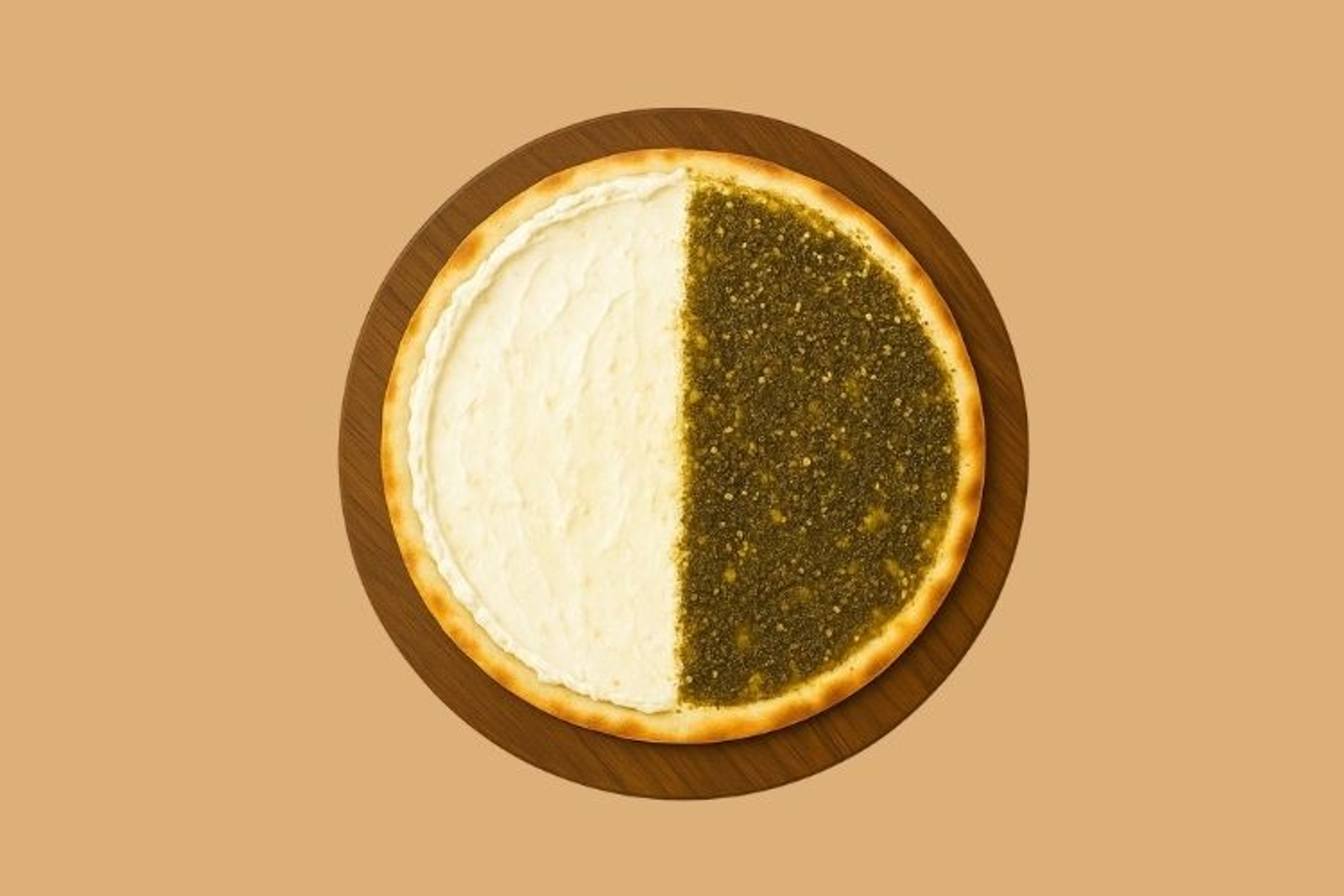 منقوشة لبنة وزعتر