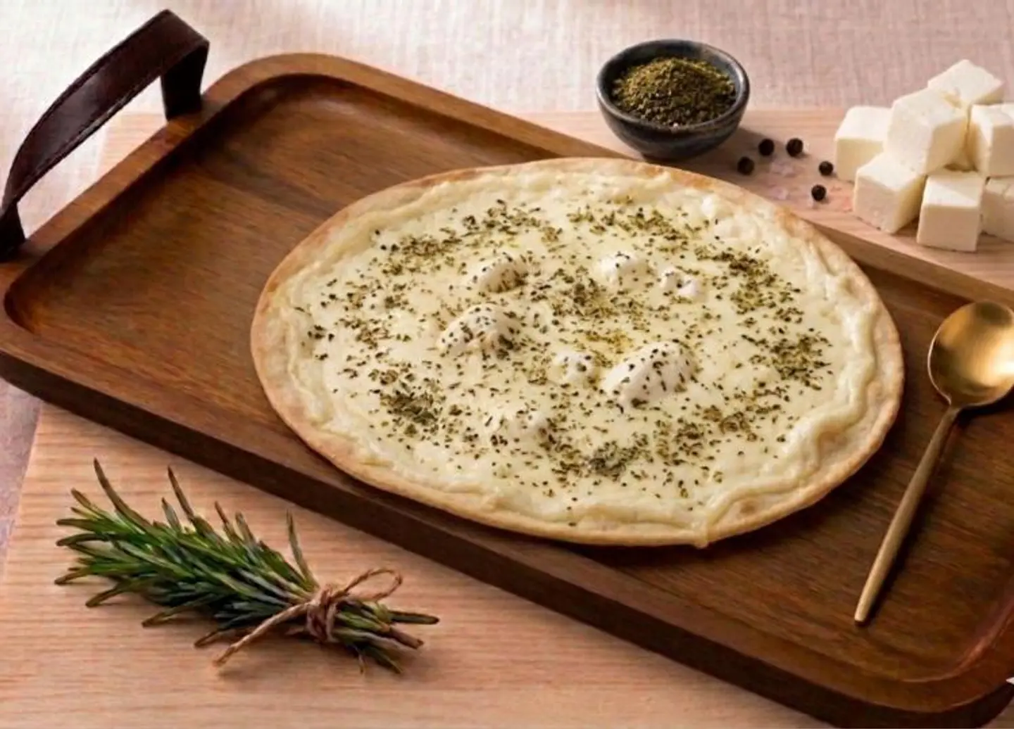 منقوشة زعتر وجبنة