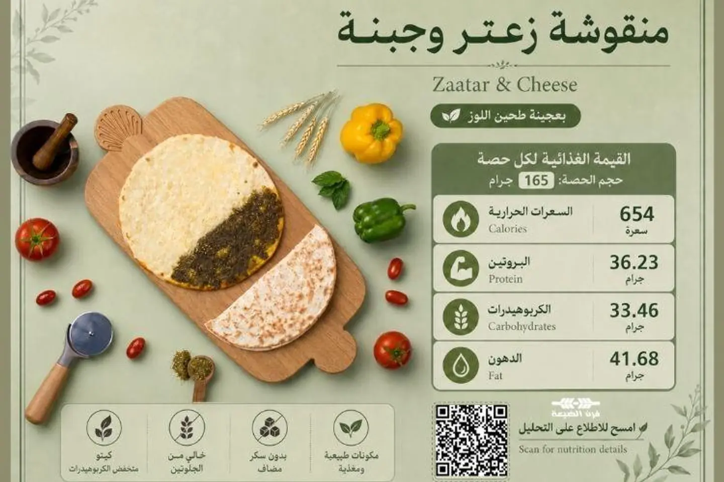 Cheese With Zataar Keto